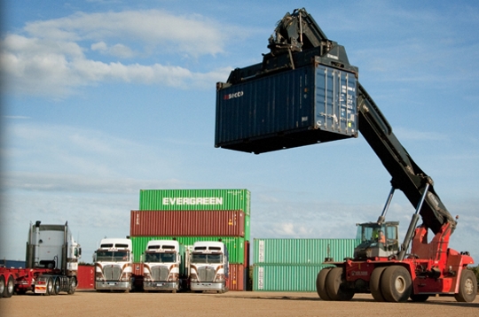 ShippingContainerForklift